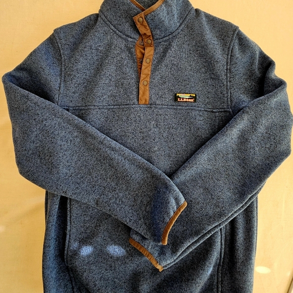 L.L. Bean Men's Sweater Fleece Pullover - Picture 3 of 4